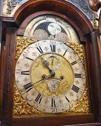 antique grandfather longcase and tall