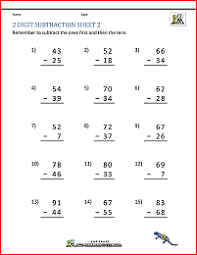 Double digit ssubtraction with regrouping worksheets. 2 Digit Subtraction With Regrouping Worksheets
