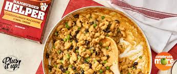 cheeseburger macaroni with beans and
