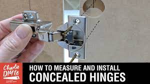 concealed hinges on cabinet doors