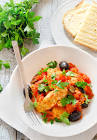chicken breast with tomato olive sauce