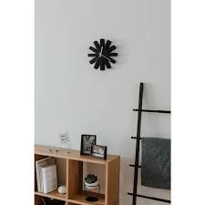 Umbra Ribbon 12 In Black Wall Clock