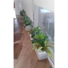 plastic green balcony artificial plant