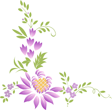 紫色の花のイラスト・フリー素材／No.368『紫・葉』