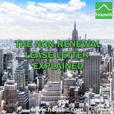 the non renewal lease letter explained