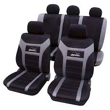 Grey Black Car Seat Covers For