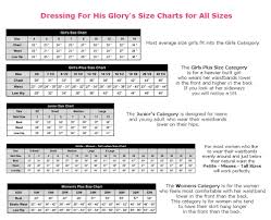 Dressing For His Glory Choose A Size Category