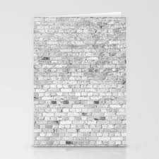 Grey Wash Stone Brick Stationery Cards