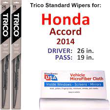 2016 honda accord wiper blades set of