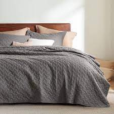 polyester gray geometric duvet covers