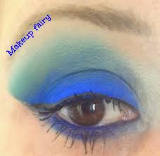 eye makeup look royal blue