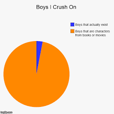 Boys I Crush On Funny Pie Charts Funny Charts Pie Charts