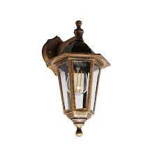 antique outdoor wall lamp gold ip44