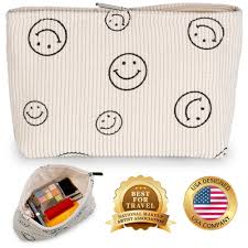 makeup bag for women beige latte