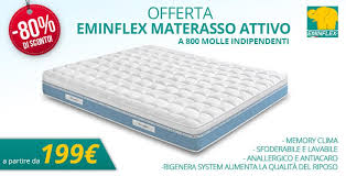 Eminflex.it is tracked by us since april, 2011. Offerta Materasso Attivo Di Eminflex Materasso Attivita Doghe In Legno