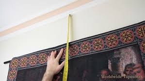 How To Hang A Tapestry Easy Step By