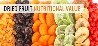 nutritional value of dried fruit