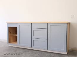 how to build base cabinets with face frames