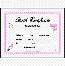 Looking for birth certificate maker template bd fake philippines generator? 10 Editable Birth Certificate Template Sampletemplatess Baby Birth Certificate Png Image With Transparent Background Toppng