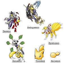 Evolutions Of Renamon By Tiagomc On Deviantart Digimon