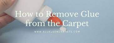 how to remove glue from the carpet