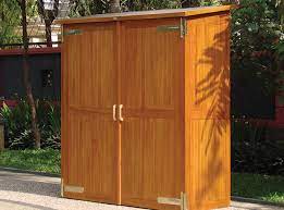 hardwood garden storage cabinet
