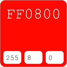 Candy Apple Red Ff0800 Hex Color Code Schemes Paints