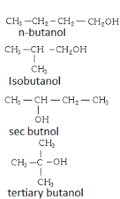 write molecular formula of alcohol