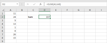 Sum Formulas In Excel Easy Tutorial