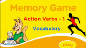 Image result for action verbs first grade games