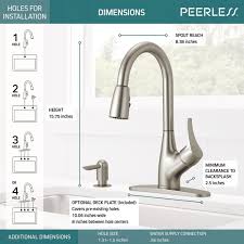 Moen replacement aerator kit for kitchen faucet. Peerless Apex One Handle Pull Down Kitchen Faucet With Soap Dispenser In Stainless Walmart Com Walmart Com