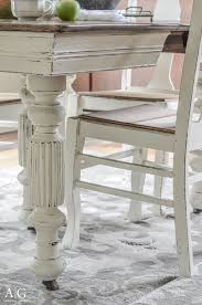 Antique Dining Table Updated With Chalk