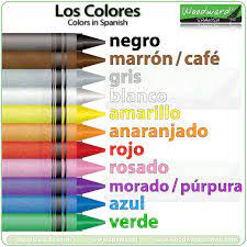 Basic Colors In Spanish Woodward Spanish