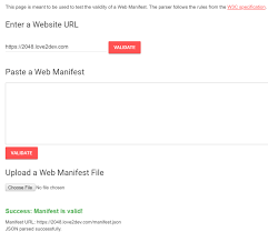 validating web manifest files