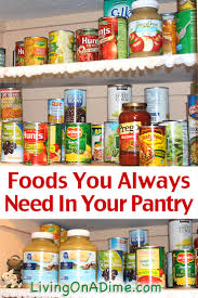 foods you always need in your pantry