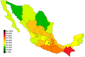 List Of Mexican States By Poverty Rate Wikipedia