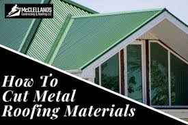how to cut metal roofing materials a