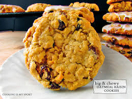 big and chewy oatmeal raisin cookies