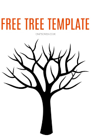 free tree template crafts on sea