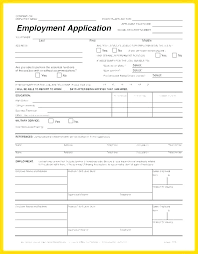 Online Application Free Employment Form Job Template