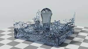 Blenderの流体シミュレーションで「水を注ぐ」 - Blenderであそんでみた