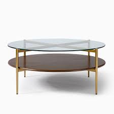 glass metal coffee table
