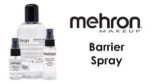 makeup with mehron barrier spray