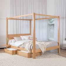 Four Poster Classic Wooden Bed Frame By