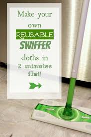 make your own reusable swiffer cloths