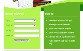 How to get neco result checking token. Neco Result June July 2018 Is Out Check Result Edungr