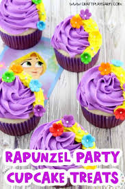 rapunzel cupcakes party food idea