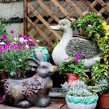 Vintage Garden Decor Duck Statues