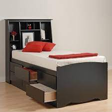tall queen bed with storage on 59