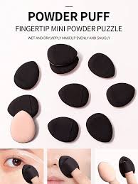10pcs mini concealer thumb powder puff